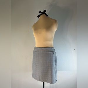 Athleta | Soho Skort | Gray Plaid | Size 8